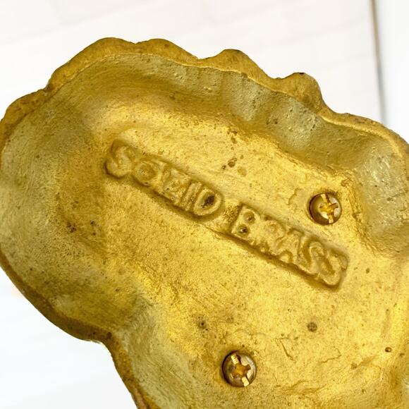 Vintage Solid Brass Unicorn Figurine Statue Collector Rearing Mystical Mythical - Picture 5 of 8